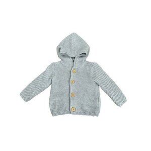 Baby Hooded Cardigan Sweater 6M Organic Cotton Knit By Little Planet